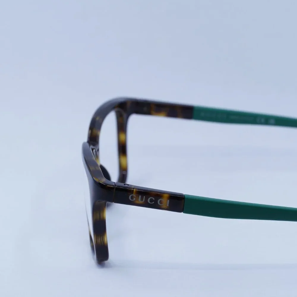 Gucci GG1738O 003 Eyeglasses Havana/Green Frame - Lowest Price!
